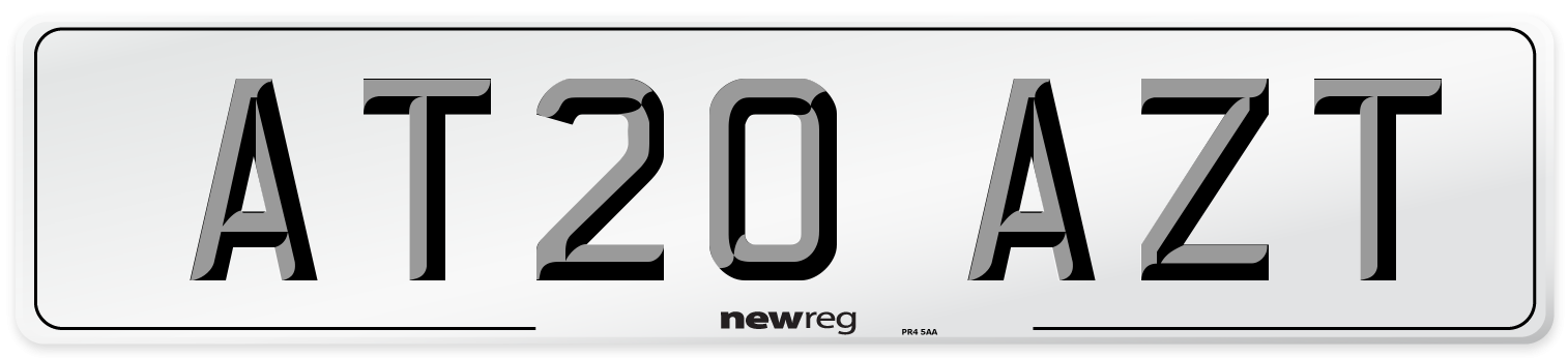 AT20 AZT Number Plate from New Reg